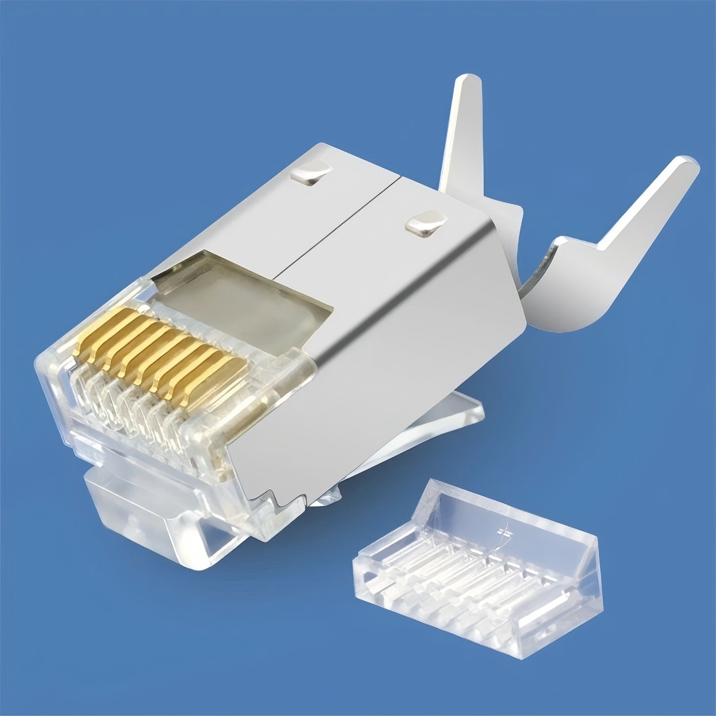 CAT6 FTP shielded 8P8C RJ45 Connector with clip Tail --Short body