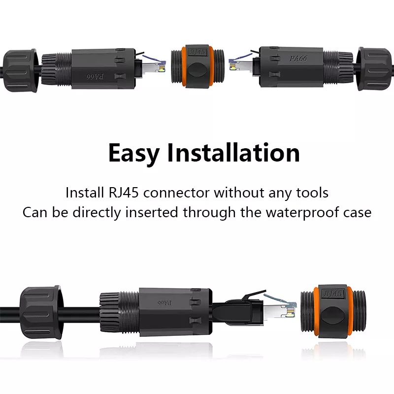 M23 Network RJ45 Cat6A Waterproof Connector