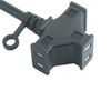  Japnese 3 outlet Splitter connector Power Cord 125V