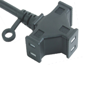  Japnese 3 outlet Splitter connector Power Cord 125V