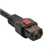 IEC C13 Connector with Lock Power Cord