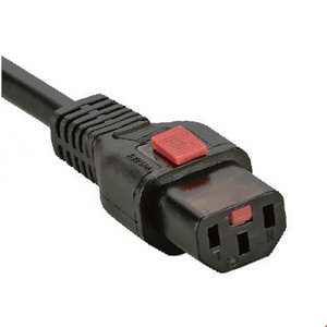 IEC C13 Connector with Lock Power Cord