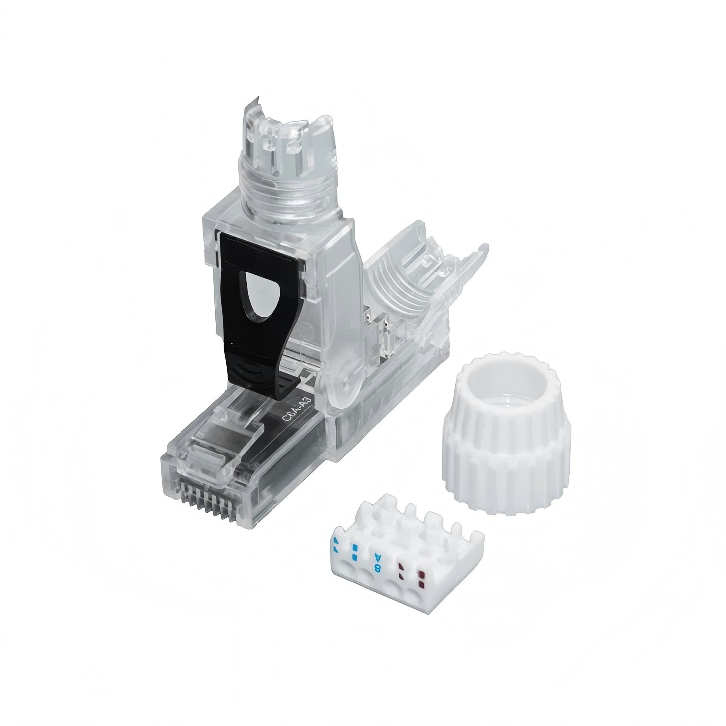 Tool Free CAT6A UTP 8P8C RJ45 Connector 