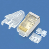 CAT6A FTP shielded 8P8C RJ45 Connector with transparent Strain Relief