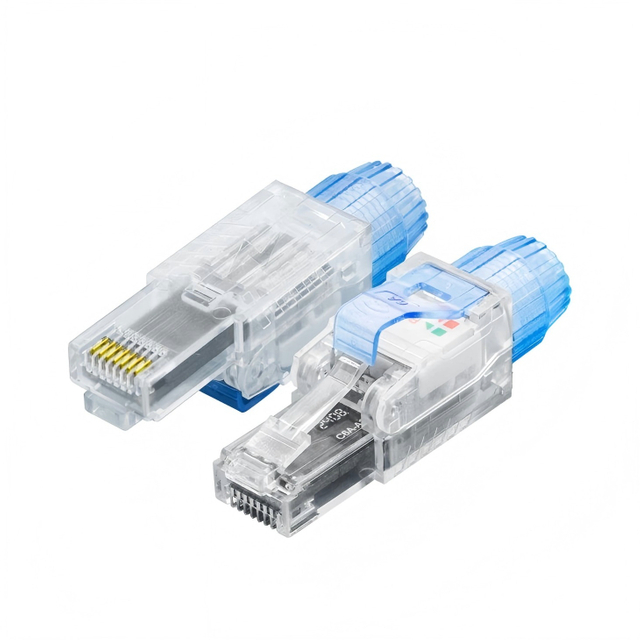 Tool Free CAT6A UTP 8P8C RJ45 Connector 