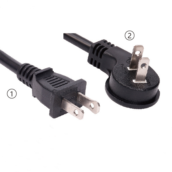 NEMA 1-15P, 2 Pole 2-Wire Plug Cable 