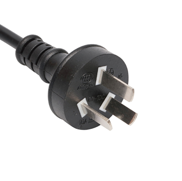 3 Poles Chinese Standard Power Cord Straight