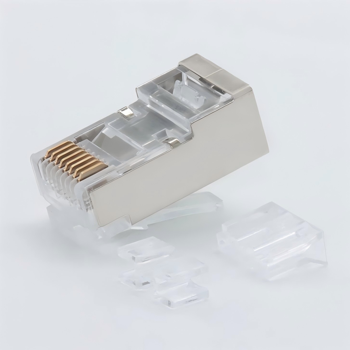 CAT6A FTP shielded 8P8C RJ45 Connector with Load bar