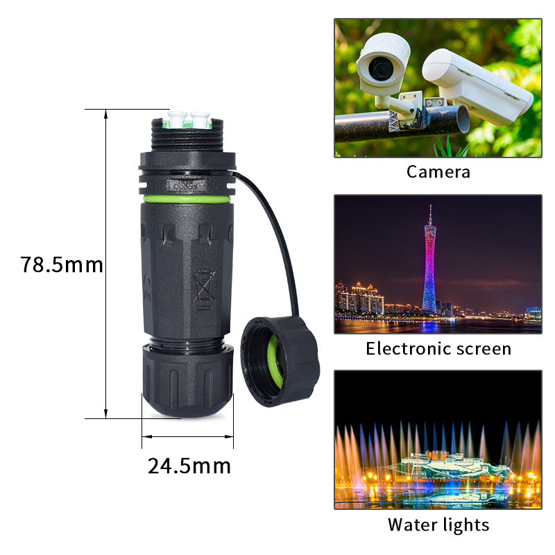 M20 Dulex LC Single-Mode Waterproof Connector