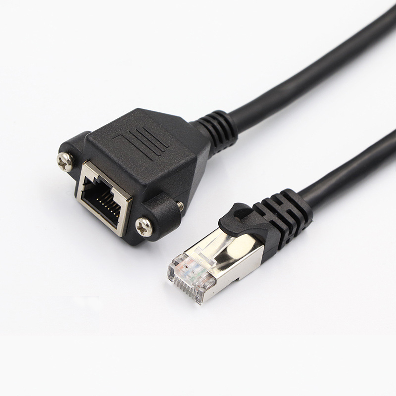 CAT6 S/FTP Male To Female Extension Cable with screw 