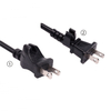NEMA1-15P 2 Pole 2-wire Plug with Hanging Buckle