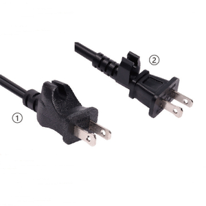 NEMA1-15P 2 Pole 2-wire Plug with Hanging Buckle