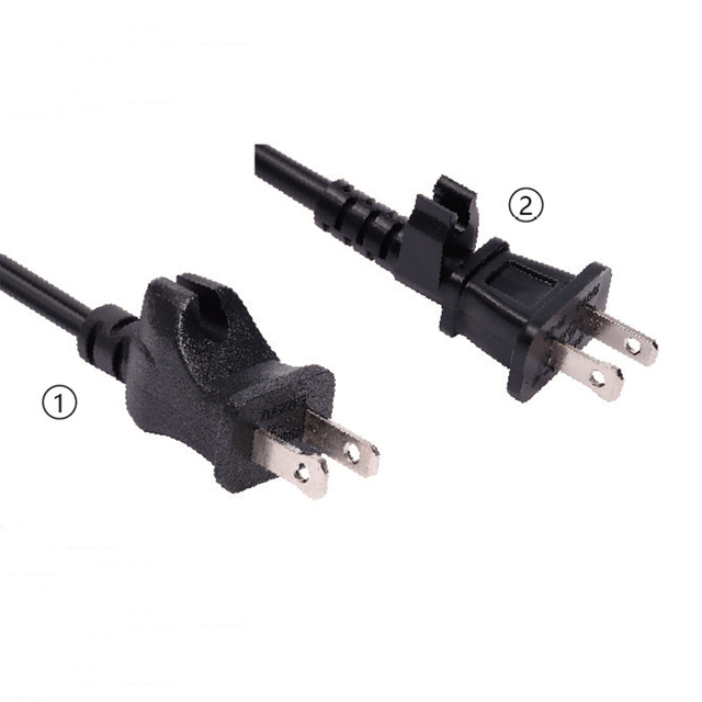 NEMA1-15P 2 Pole 2-wire Plug with Hanging Buckle