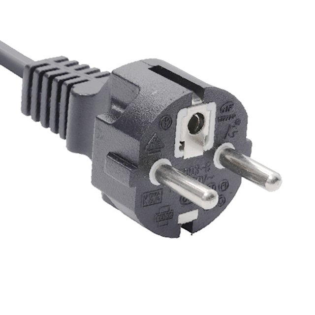 KC Korea 3PIN Power Cord Connector Straight 10A/250V