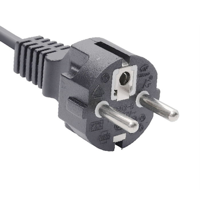 KC Korea 3PIN Power Cord Connector Straight 10A/250V
