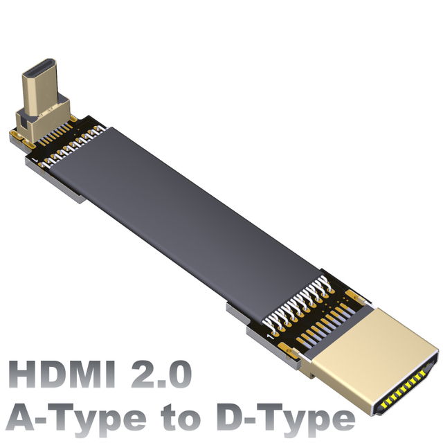 OTG HDMI Flat cable Type A to Type D