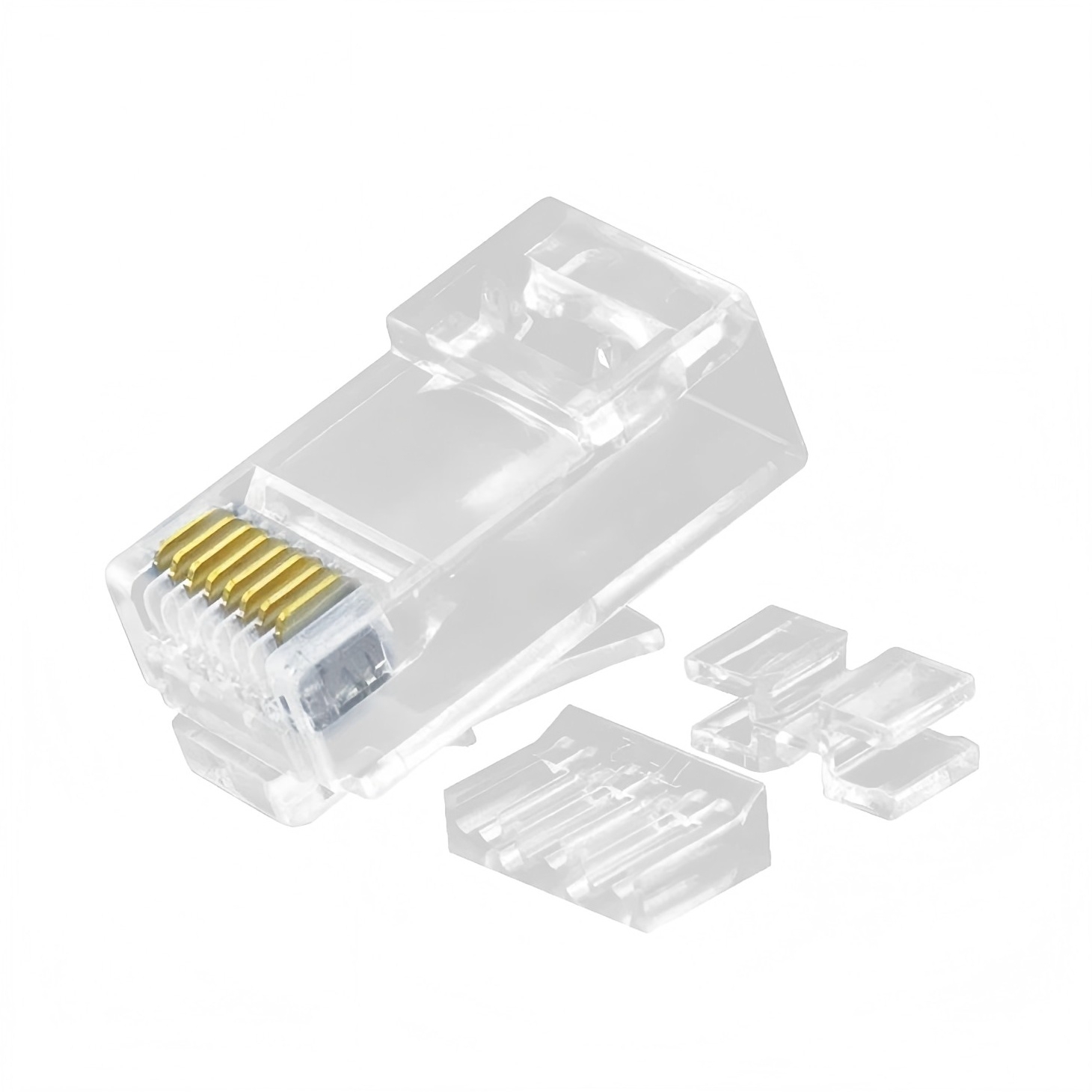 CAT6A UTP unshielded 8P8C RJ45 Connector with Load bar