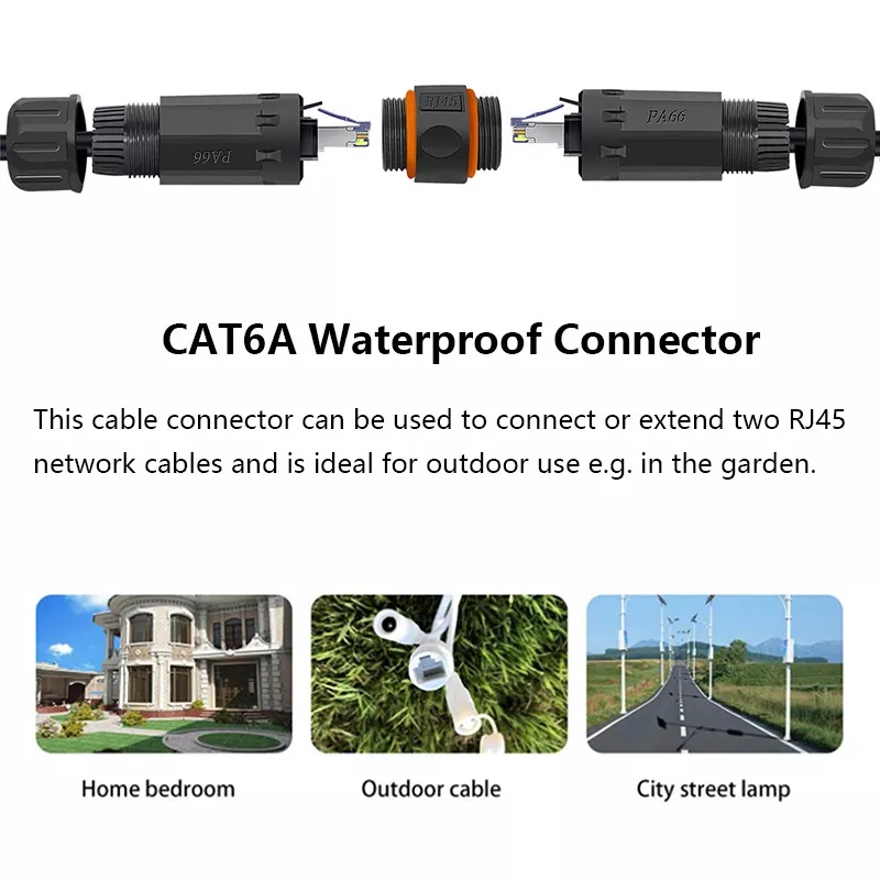 M23 Network RJ45 Cat6A Waterproof Connector