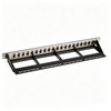 24 Port Blank Patch Panel 1U Rack Mount FTP Empty Patch Panel With Cable Management Bar