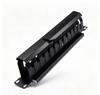 1U Cable Management Panel，12 Slot Rack Mount Cable Organizer With Cover