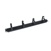 19 Inch 1U Metal Cable Management Rack, 5 Loops Horizontal Cable Organizer for Server Network Cabinet