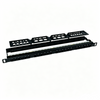 24 Port Cat6 UTP Patch Panel 1U 19 Inch Rack Mount With Cable Management Bar