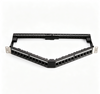 1U 19 Inch 24 Port V Type Angled Blank Keystone Patch Panel Empty Frame