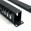 1U 19 Inch Metal Cable Management Panel With Cover Rack Cable Organizer