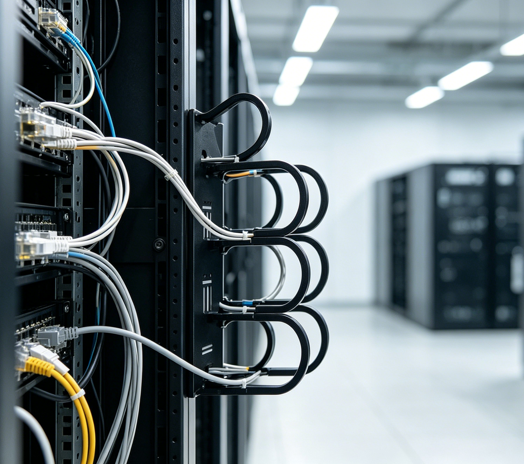 0U D Ring Cable Manager For 19 Inch Server Cabinet