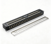 24 Port Cat6 Patch Panel 19 Inch 1U Rack Mount Network Patch Panel