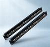 1U 19 Inch 24 Port BNC Patch Panel 75 Ohm Coaxial Video Distribution Frame