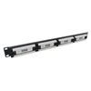 48 Port CAT6 UTP Patch Panel 1U 19 Inch Rack Mount RJ45 Network Patch Panel