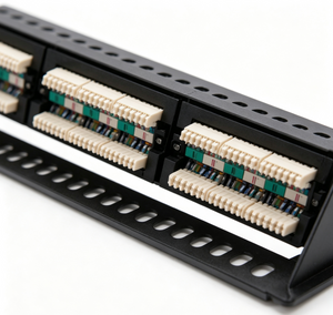 4 Port CAT6 Patch Panel 1U Rack Mount