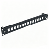 16 Port 1U Blank Modular Patch Panel 19 Inch Rack Mount Empty Patch Panel