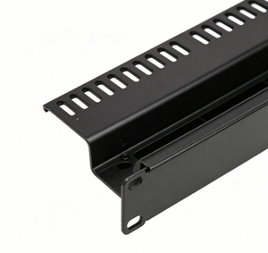 12 Port Empty Keystone Patch Panel 1U 19 Inch Rack Mount With Cable Management Bar