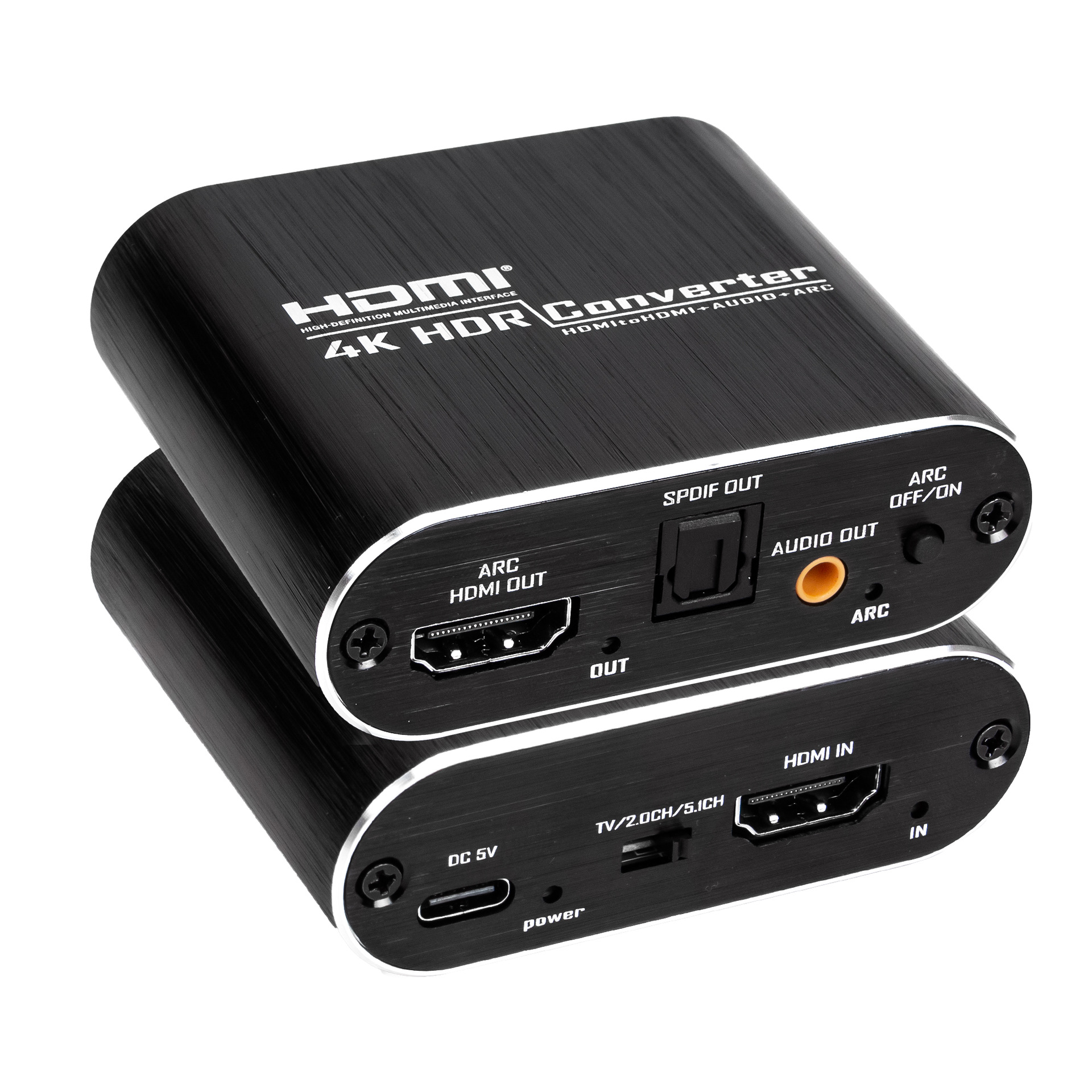 HDMI Audio Extractor with ARC 4K60Hz Optical 3.5mm To RCA
