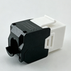 180 Degree Cat6a Keystone Jack Tool-Free, 10G UTP Keystone Coupler 
