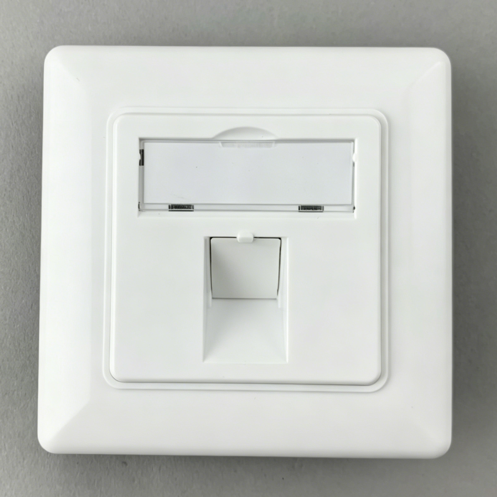 80mm Type Single Port Blank Faceplate, European Style Faceplate / German Style Zinc Alloy Faceplate