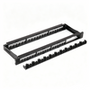 1U 24 Port Empty Modular Patch Panel With Cable Management Bar