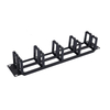 1U 19 Inch 5 Rings Rack Cable Management Bar, Metal Horizontal Cable Organizer for Server Cabinet