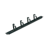 19 Inch 1U Metal Cable Management Rack, 5 Loops Horizontal Cable Organizer for Server Network Cabinet