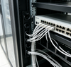 1U Rack Mount Cable Manager 5 D-Ring Metal Cable Organizer with Dust Brush for Standard 19'' Server Network Cabinet