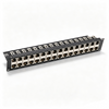 24 Port 1U Empty Modular Shielded Patch Panel, 19" Rack Mount
