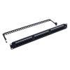 24 Port Cat6 UTP Patch Panel 1U 19 Inch Rack Mount With Cable Management Bar