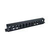 1U 24 Slots Cable Management Panel 19 Inch Rack Mount Cable Organizer
