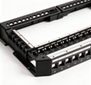 1U 19 Inch 24 Port V Type Angled Blank Keystone Patch Panel Empty Frame