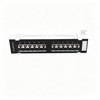 10/19 Inch Cat5e Cat6 UTP FTP Patch Panel 6 12 24 48 Port Wall Mount Rack Mount Network Patch Panel