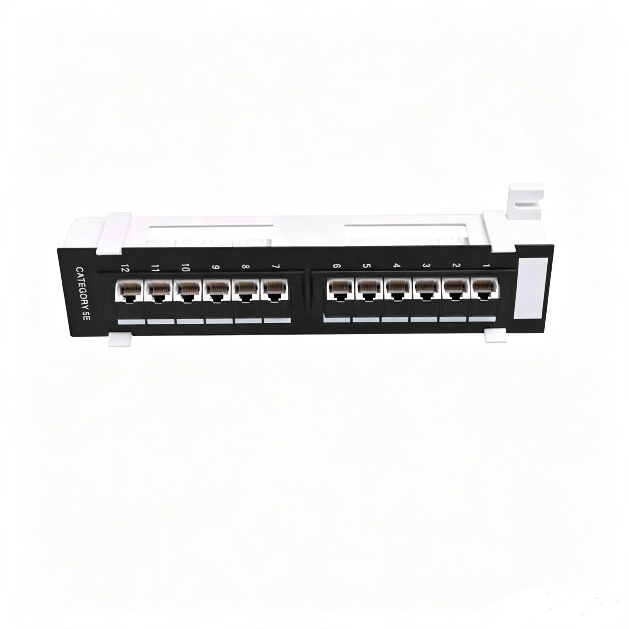 10/19 Inch Cat5e Cat6 UTP FTP Patch Panel 6 12 24 48 Port Wall Mount Rack Mount Network Patch Panel