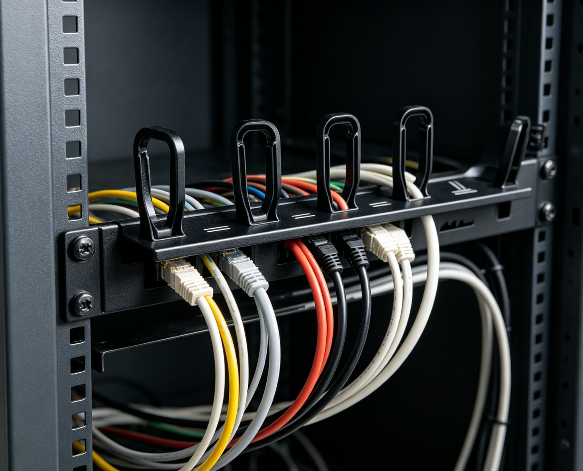 0U D Ring Cable Manager For 19 Inch Server Cabinet