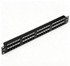 24 Port Cat6 Patch Panel 19 Inch 1U Rack Mount Network Patch Panel